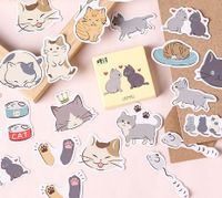 1 Piece Cat Learning School Adhesive Paper Preppy Style Simple Style Stickers main image 1