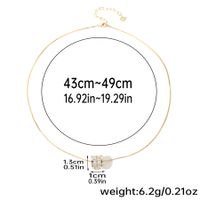 Elegant Simple Style Round Copper Plating Inlay Zircon 14k Gold Plated Necklace main image 3