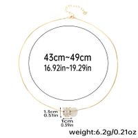 Élégant Style Simple Rond Le Cuivre Placage Incruster Zircon Plaqué Or 14k Collier sku image 2