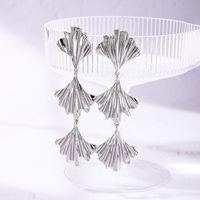 1 Pair Casual Retro Scallop Shell Plating Alloy Drop Earrings main image 4