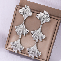 1 Pair Casual Retro Scallop Shell Plating Alloy Drop Earrings main image 6