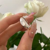 Wholesale Classic Style Round Copper Plating Silver Plated Rings main image 4