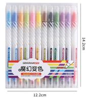1 Set Color Block Learning School Plastic Simple Style Classic Style Ballpoint Pen sku image 1