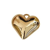 10 Pcs/package Simple Style Heart Shape Resin Plating Jewelry Accessories main image 5
