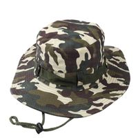 Women's Simple Style Commute Color Block Printing Wide Eaves Bucket Hat main image 3