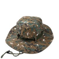 Women's Simple Style Commute Color Block Printing Wide Eaves Bucket Hat main image 5