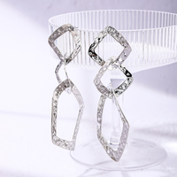 1 Pair Exaggerated Modern Style Geometric Irregular Alloy Drop Earrings main image 4
