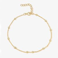 Simple Style Classic Style Solid Color Sterling Silver Plating 18k Gold Plated White Gold Plated Women's Bracelets Necklace sku image 1