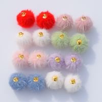 10 Pcs/package Cute Hairball Imitation Mink Jewelry Accessories main image 4