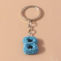 Simple Style Letter Resin Bag Pendant Keychain main image 4