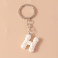 Simple Style Letter Resin Bag Pendant Keychain sku image 8