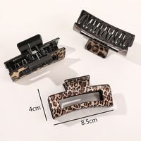 Women's Simple Style Commute Leopard Plastic Hollow Out Hair Claws main image 2