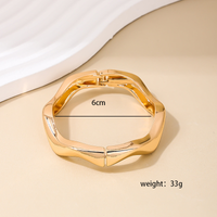 Elegant Simple Style Geometric Alloy Plating Women's Bangle main image 2