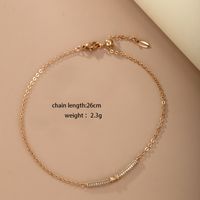 Xuping Simple Style Geometric 18k Gold Plated Artificial Diamond Alloy Wholesale Bracelets sku image 1