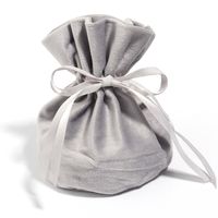 Elegant Solid Color Flocking Cloth Jewelry Packaging Bags main image 2