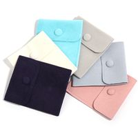 Simple Style Solid Color Flannel Jewelry Packaging Bags main image 3
