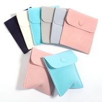 Simple Style Solid Color Flannel Jewelry Packaging Bags main image 1