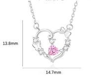 Simple Style Butterfly Sterling Silver Inlay Zircon Pendant Necklace main image 2
