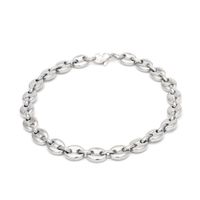 Hip-hop Solid Color Stainless Steel Plating Chain Bracelets Necklace sku image 1