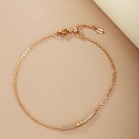 Xuping Simple Style Geometric 18k Gold Plated Artificial Diamond Alloy Wholesale Bracelets main image 1
