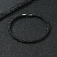 Punk Simple Style Oval Stainless Steel Plating Unisex Bangle main image 4