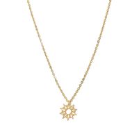 Ig Style Simple Style Sun Stainless Steel Titanium Steel Plating 18k Gold Plated Pendant Necklace main image 6