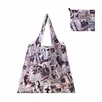 Cute Pastoral Flower Polyester Composite Needle Punched Cotton Shopping Bags sku image 70