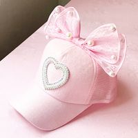 Children Unisex Simple Style Heart Shape Flat Eaves Baseball Cap sku image 2