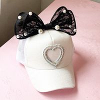 Children Unisex Simple Style Heart Shape Flat Eaves Baseball Cap main image 1