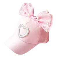 Children Unisex Simple Style Heart Shape Flat Eaves Baseball Cap main image 2