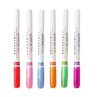 1 Set Flower Class Learning Daily Plastic Cute Fluorescent Pen main image 4