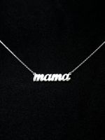 Simple Style Letter Stainless Steel Carving Necklace sku image 1