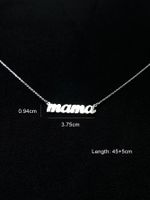 Simple Style Letter Stainless Steel Carving Necklace main image 2