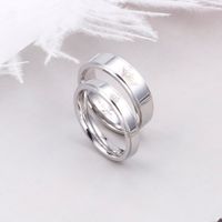 Ig Style Simple Style Crown Titanium Steel Rings main image 1