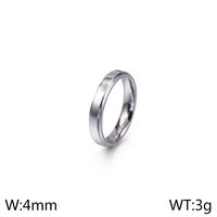 Ig Style Simple Style Crown Titanium Steel Rings main image 3