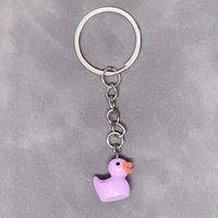 Cute Duck Resin Unisex Bag Pendant Keychain sku image 4