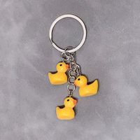 Cute Duck Resin Unisex Bag Pendant Keychain sku image 8