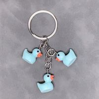 Cute Duck Resin Unisex Bag Pendant Keychain sku image 12