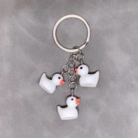 Cute Duck Resin Unisex Bag Pendant Keychain sku image 9