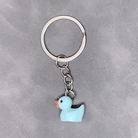 Cute Duck Resin Unisex Bag Pendant Keychain main image 3