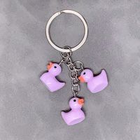 Cute Duck Resin Unisex Bag Pendant Keychain sku image 11