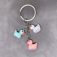 Cute Duck Resin Unisex Bag Pendant Keychain sku image 15