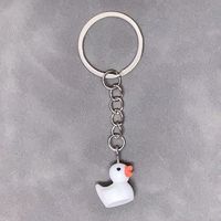Cute Duck Resin Unisex Bag Pendant Keychain sku image 2
