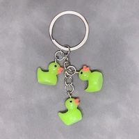 Cute Duck Resin Unisex Bag Pendant Keychain sku image 10