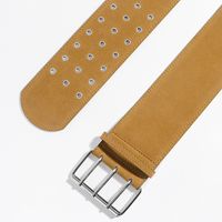 Punk Solid Color Pu Leather Alloy Plating Women's Leather Belts main image 2