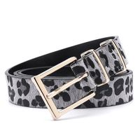 Streetwear Leopard Imitation Leather Alloy Women's Leather Belts sku image 10