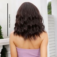 Women's Sweet Brown Pink Casual Holiday Chemical Fiber Bangs Short Curly Hair Wig Net main image 5