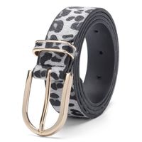 Sweet Simple Style Leopard Imitation Leather Alloy Women's Leather Belts sku image 10