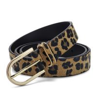 Sweet Simple Style Leopard Imitation Leather Alloy Women's Leather Belts main image 2