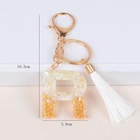 Streetwear Letter Metal Epoxy Bag Pendant Keychain sku image 18